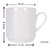 Deco Pride Coffee Mug 270ml, Ceramic Plain Design Microwave Safe (White, Set of 6 Pcs) CM(6)-581W
