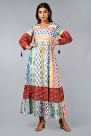 Women Printed Cotton Cambric Dress