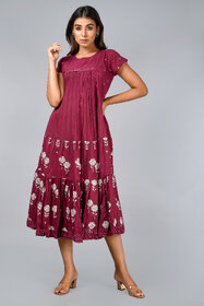 Women printed Cotton Dress