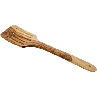                       NAU NIDH ENTERPRISES Handmade Wooden Non-Stick Serving and Cooking Spoon/ Slotted Turner                                              