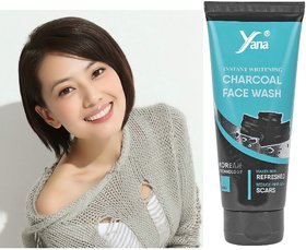 YANA INSTANT WHITENING CHARCOAL FACE WASH / FACE WASH FOR PIMPLES FOR WOMEN