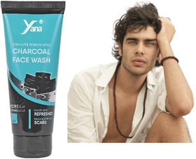 YANA INSTANT WHITENING CHARCOAL FACE WASH / CHARCOAL FACE WASH FOR OILY SKIN GIRLS ORGANIC