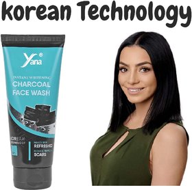 YANA INSTANT WHITENING CHARCOAL FACE WASH / CHARCOAL FACE WASH FOR SCARS WOMEN BEST