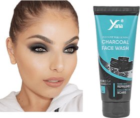 YANA INSTANT WHITENING CHARCOAL FACE WASH / CHARCOAL FACE WASH FOR DARK SPOTS