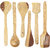 Wooden Spatula And Ladle Set Pack of 6