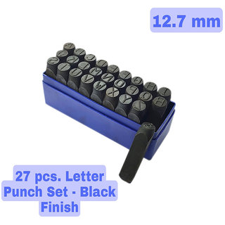                       Scorpion Hardened Steel Alphabet Punch Set, 1/2 Inches-12.7 mm (Carbon Steel)                                              