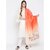 Get Wrapped Digital Printed Dupatta & a Gold Border Dupatta for Women - Combo Pack of 2