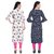 Blancora Women Printed Crepe Keyhole Neck Straight Kurta Combo(Pack of 2)