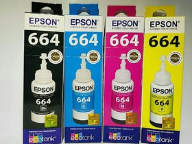 Epson T664 Set Of 4 Tri-Color Ink Cartridge ()