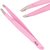 Alis Baby Pink Colour Tweezer Plucker Precision Tweezers For Eyebrows, Ingrown Hair, Plucking Daily Beauty Tool Set Of 1