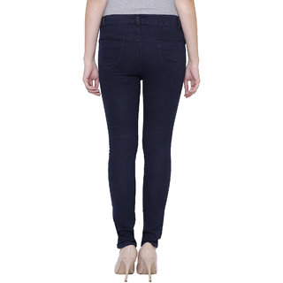 Stretchable Denims with Belly Support- Navy Blue