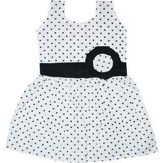                       Dakshan Collections Self Design Cotton Frocks Girls                                              