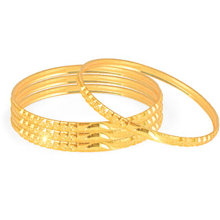 Buy alloy 1 Gram Gold plated For Grils and women pack of 4 pcs