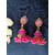Oxidized Golden Pink StylishJhumki/ Jumka Fashion Earrings Jewellery for Women/Girls Alloy Alloy Jhumki Earring