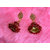 Oxidized Golden Maroon Stylish Jhumki/ Jumka Fashion Earrings Jewellery for Women/Girls Alloy Alloy Jhumki Earring