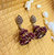 Oxidized Golden Maroon Stylish Jhumki/ Jumka Fashion Earrings Jewellery for Women/Girls Alloy Alloy Jhumki Earring