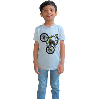                       RISH - Kids Polyester Material skelton bike Printed Design for age 12 - 18 Months - colour Grey                                              