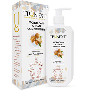                       TruNext Moroccan Argan Hair Conditioner with Organic Argan Oil and Vitamin E - Sulphate and Paraben Free, 300 ml                                              