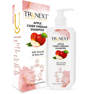 TruNext Apple Cider Vinegar Shampoo for All Type Of Hair Free From Chemicals, Mineral Oils,300 ml