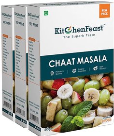Chaat Masala 300 Gram  (3 Pack of 100 Gram) - KitchenFeast