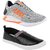 Chevit Smart Combo Pack of 2 Pairs Casual Slip-on-sneaker /Sneakers Shoes for Men Running Shoes For Men (Grey, Black)