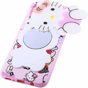 Cute Makeup Mirror Kitty Back Cover for Samsung Galaxy J2 Core Multi Colour