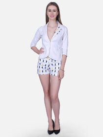 Cotton Lycra Short With Styling JacketS