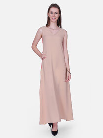 V-Neck Sleeveless Long Dress With Cmi For WomenS