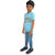 RISH - Kids Polyester Material hippie tshirt design Printed Design for age 2 - 4 Years - colour Blue