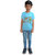 RISH - Kids Polyester Material hippie tshirt design Printed Design for age 2 - 4 Years - colour Blue