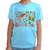 RISH - Kids Polyester Material hippie tshirt design Printed Design for age 2 - 4 Years - colour Blue