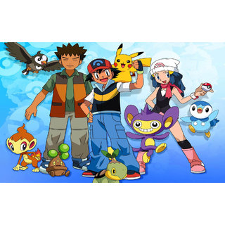 ANSHUL INTERNET, POKEMON CARTOON PRINT ON PHOTOGRAPHIC PAPER, 12 BY 18 INCH ANSHUL INTERNET, POKEMON CARTOON PRINT ON PHOTOGRAPHIC PAPER, 12 BY 18 INCH