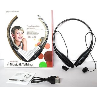                       HBS-730 In the Ear Bluetooth Neckband Headphone (Black)                                              