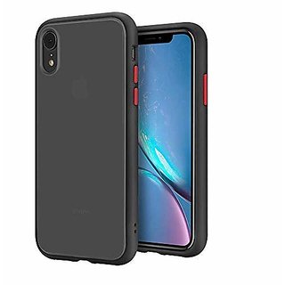                       Smoke Back Cover for I-Phone XR Smoke Shock Proof Smooth Rubberized Matte Hard Back Case Cover                                              