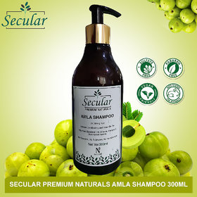 Secular Amla Shampoo Premium Naturals Shampoo - Best Shampoo For Damaged Hair  For 3X Strong Hair (300 ml)