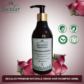 Secular Onion Hair Shampoo Premium Naturals Shampoo - Shampoo For Hair Growth And Thickness  Daily Usage Shampoo 300ml
