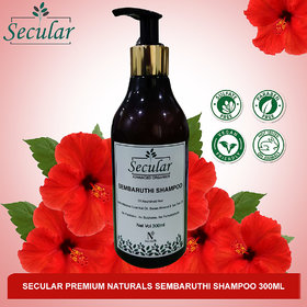 Secular Sembaruthi Shampoo Premium Naturals Shampoo - Gray Hair Reversal Shampoo  Hair Damage Control Shampoo 300ml
