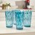 Antic (Pack of 6) Twisted Shape Plastic Water Glasses Glass Set (Unbreakable Glass)  (300 ml, Plastic )