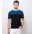 asfashion creation Color Block Men Round Neck blue, Black T-Shirt