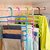 RSTC Wardrobe Cloth Hangers  5 Layer Space Saving Hangers, Pack of 24 (Multi-Color)