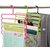 RSTC Wardrobe Cloth Hangers  5 Layer Space Saving Hangers, Pack of 24 (Multi-Color)