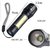 Stallion 500 Meter 4 Mode Rechargeable Battery zoomable Waterproof Torchlight LED Full Metal Body 10W Flashlight Torch