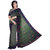 PREOSY Women's Tissue Khadi Cotton Saree With Unstitched Blouse In Black