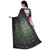 PREOSY Women's Tissue Khadi Cotton Saree With Unstitched Blouse In Black
