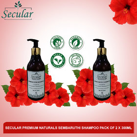 Secular Premium naturals sembaruthi shampoo pack of 2 x 300ml