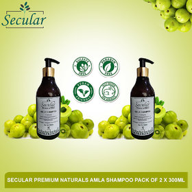 Secular Premium naturals Amla Shampoo pack of 2 x 300ml