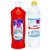 MVN CLEANER BATHROOM CLEANER(RED) 500 ML WITH FLOOR CLEANER 1 LTR.(PACK OF 2)