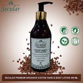 Secular Premium organics coffee hand  Body lotion 300 ml