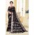 Black Colour Cotton Embellished Saree