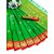 Green Colour Cotton Embellished Saree